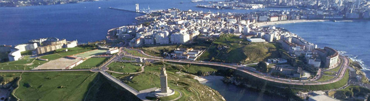 Vista aerea A Coruña